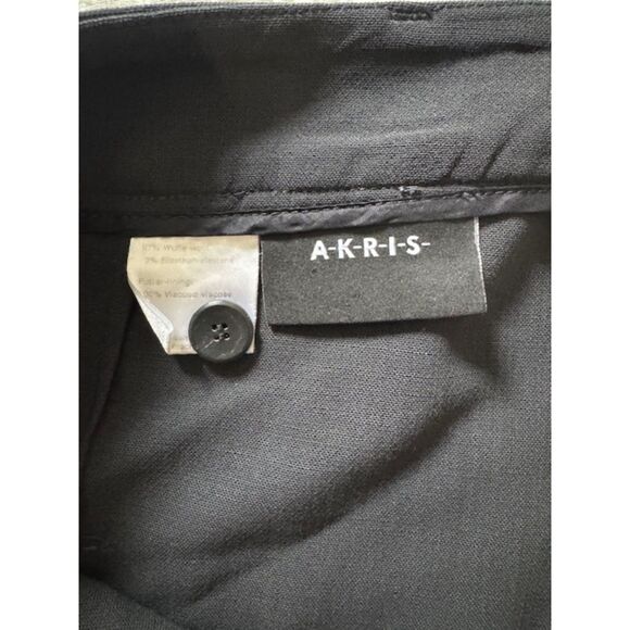 AKRIS Women's Wool Dress Pants, Charcoal. US14 - Picture 2 of 10